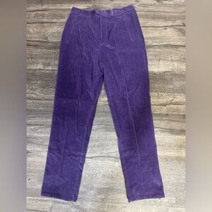 dressbarn Men's Violet Corduroy Pants